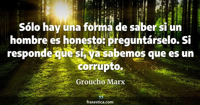 Cita de Groucho Marx
