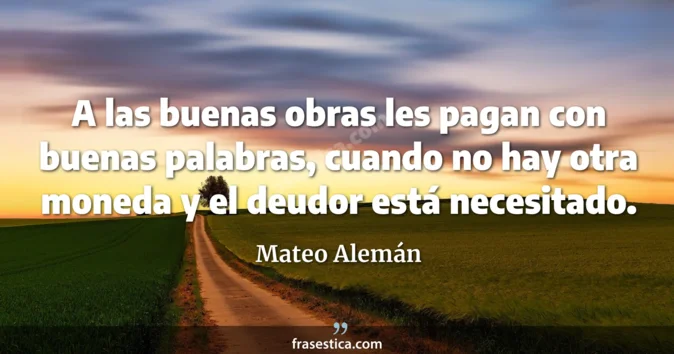 Cita de Mateo Alemán