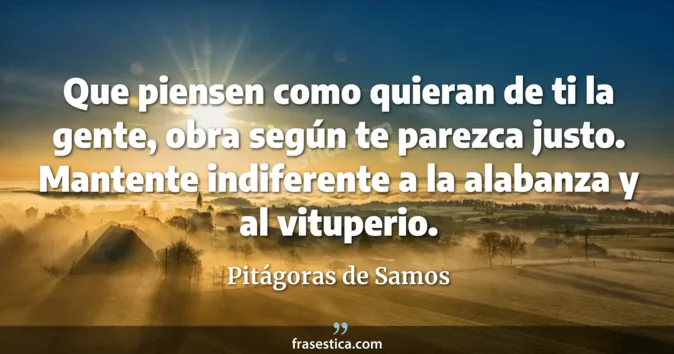 Cita de Pitágoras de Samos