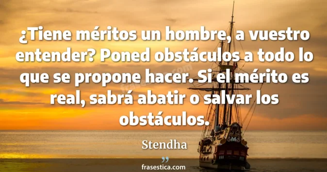 Cita de Stendha