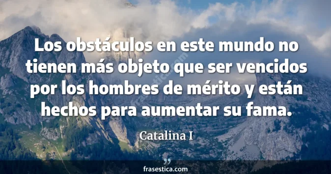 Cita de Catalina I
