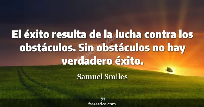 Cita de Samuel Smiles