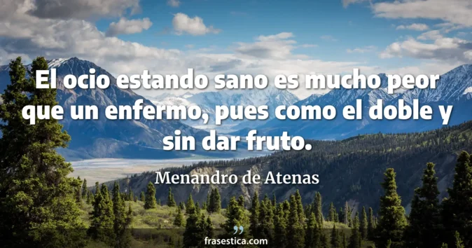 Cita de Menandro de Atenas