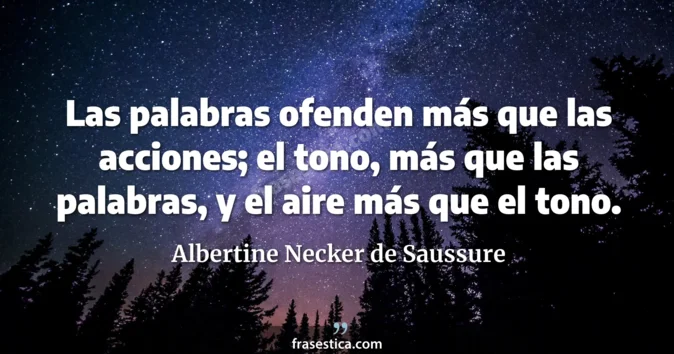 Cita de Albertine Necker de Saussure