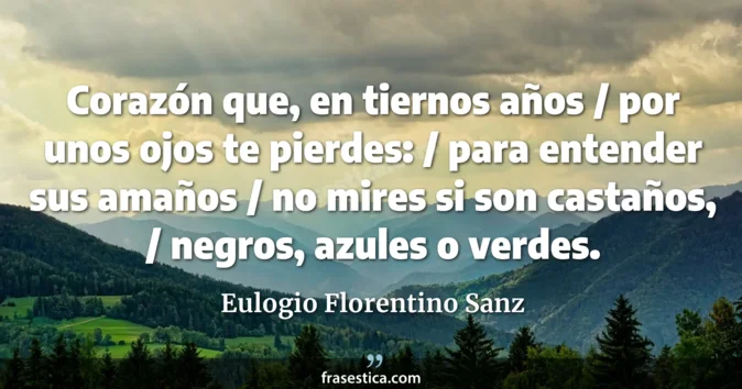 Cita de Eulogio Florentino Sanz