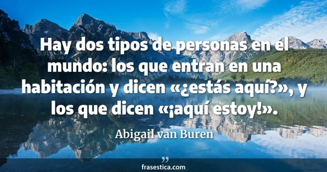Cita de Abigail van Buren