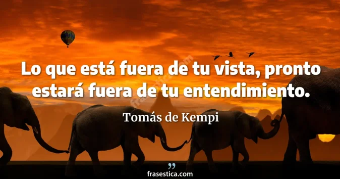 Cita de Tomás de Kempi
