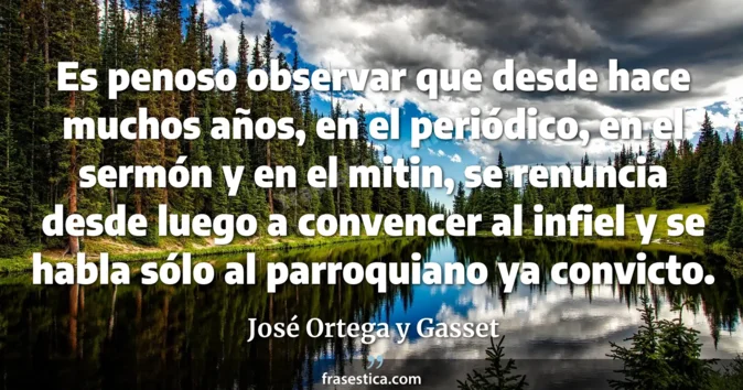 Cita de José Ortega y Gasset