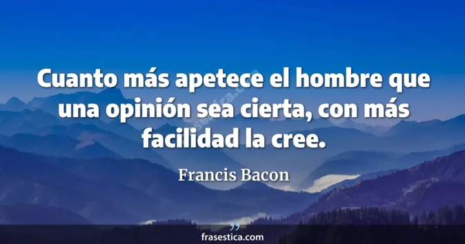 Cita de Francis Bacon