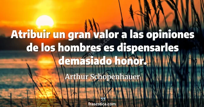 Cita de Arthur Schopenhauer