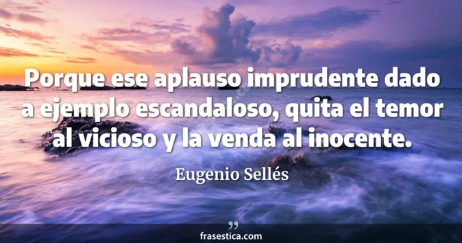 Cita de Eugenio Sellés