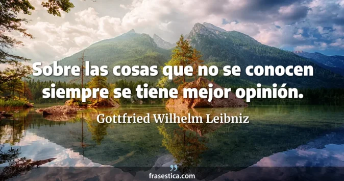 Cita de Gottfried Wilhelm Leibniz
