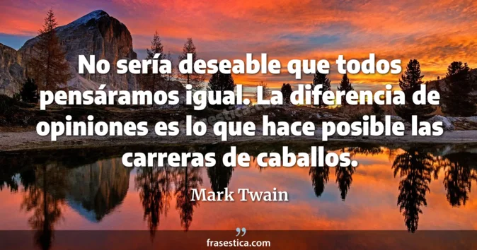 Cita de Mark Twain