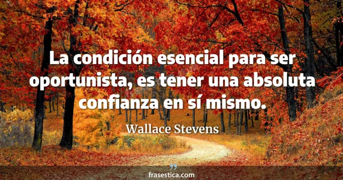 Cita de Wallace Stevens