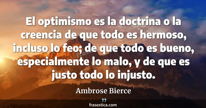 Cita de Ambrose Bierce