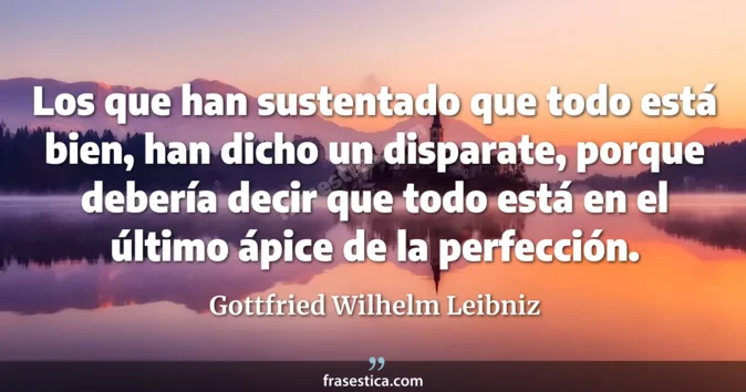Cita de Gottfried Wilhelm Leibniz