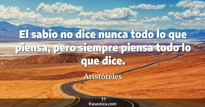 Cita de Aristóteles