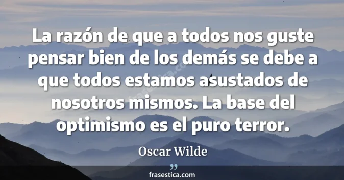 Cita de Oscar Wilde