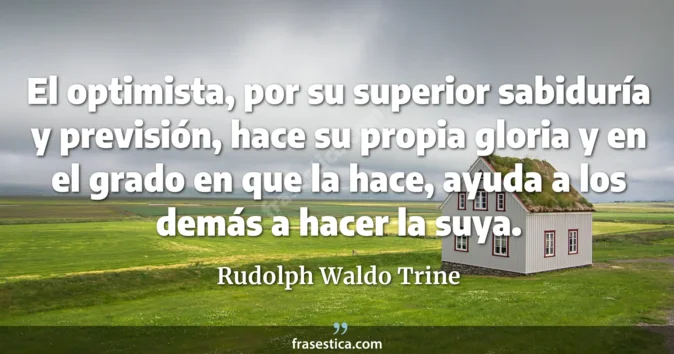 Cita de Rudolph Waldo Trine