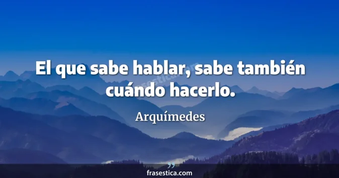 Cita de Arquímedes