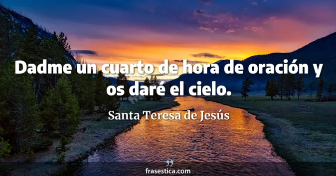Cita de Santa Teresa de Jesús