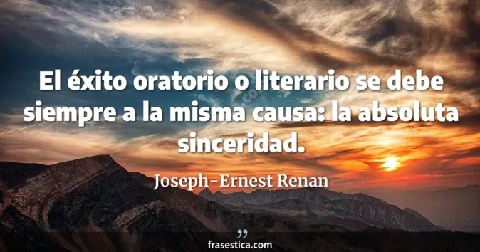 Cita de Joseph-Ernest Renan