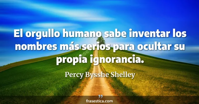 Cita de Percy Bysshe Shelley