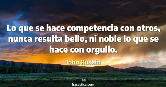 Cita de John Ruskin