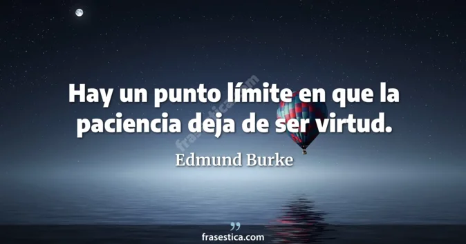 Cita de Edmund Burke