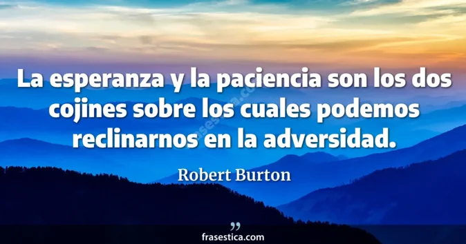Cita de Robert Burton