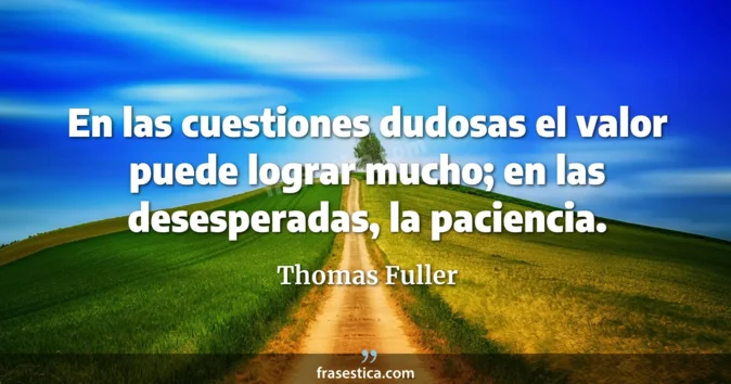Cita de Thomas Fuller