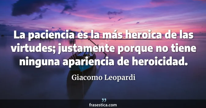Cita de Giacomo Leopardi