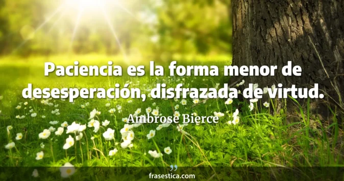 Cita de Ambrose Bierce