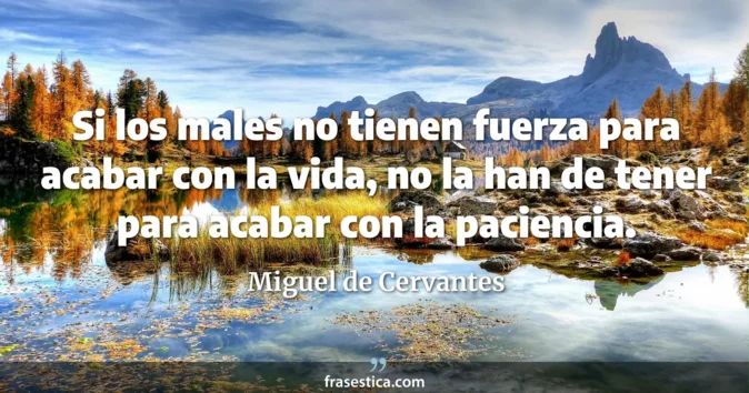 Cita de Miguel de Cervantes