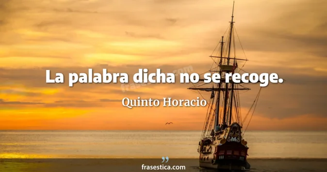 Cita de Quinto Horacio