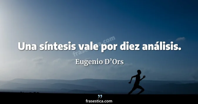 Cita de Eugenio D’Ors