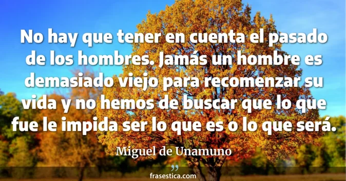 Cita de Miguel de Unamuno