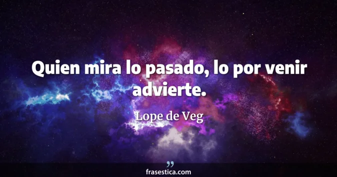 Cita de Lope de Veg