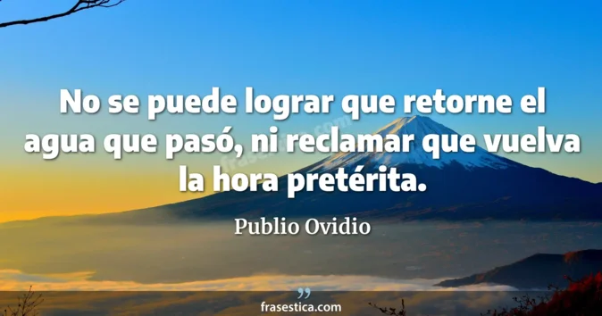 Cita de Publio Ovidio