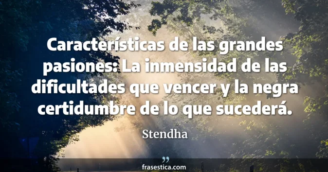 Cita de Stendha