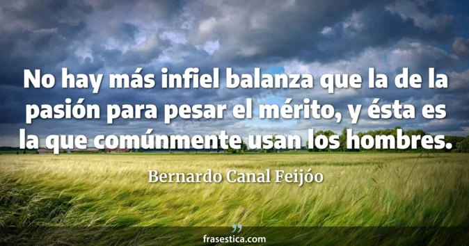 Cita de Bernardo Canal Feijóo