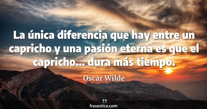 Cita de Oscar Wilde
