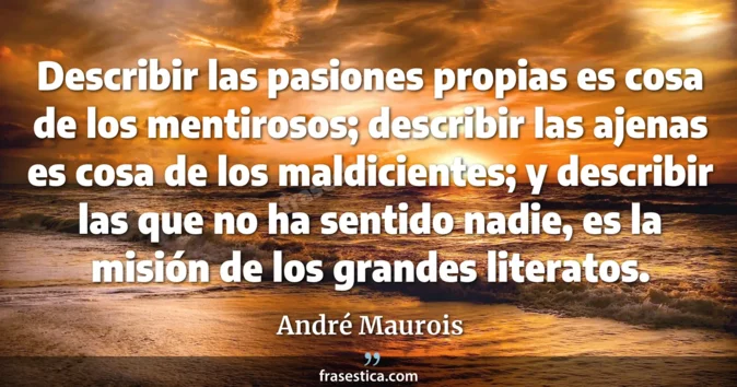 Cita de André Maurois