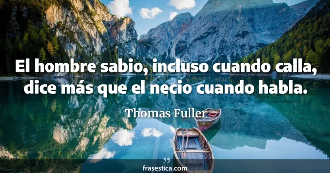Cita de Thomas Fuller