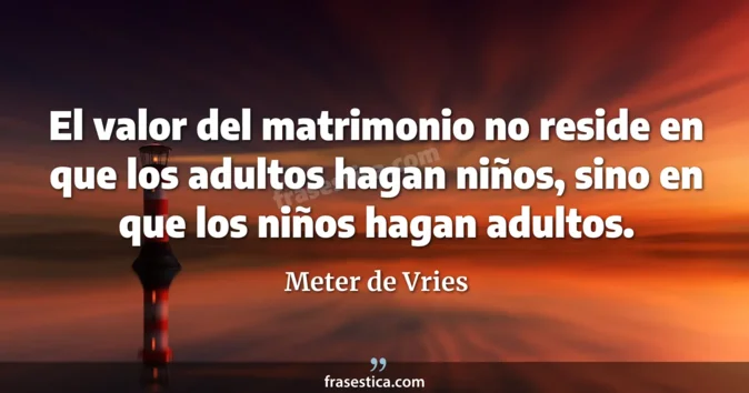 Cita de Meter de Vries