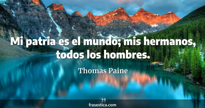 Cita de Thomas Paine