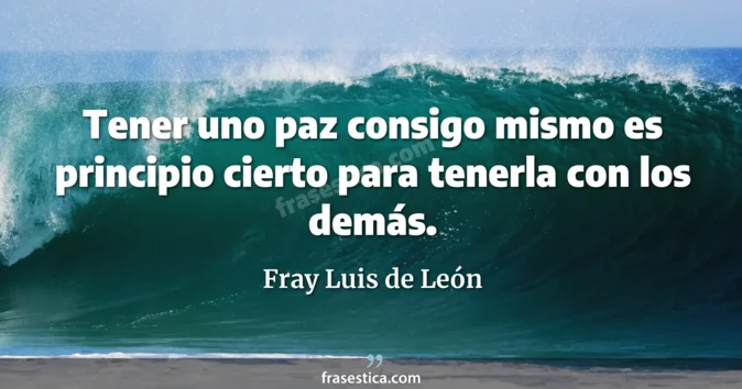 Cita de Fray Luis de León