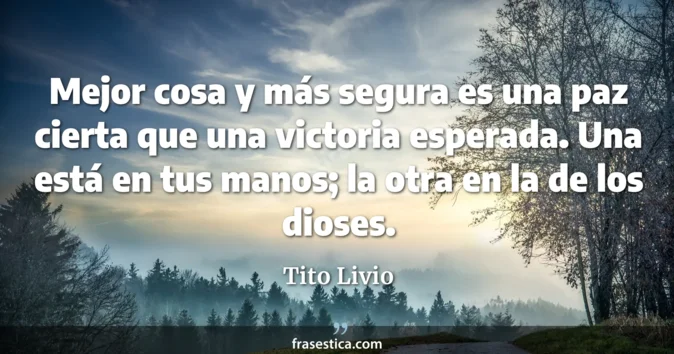 Cita de Tito Livio