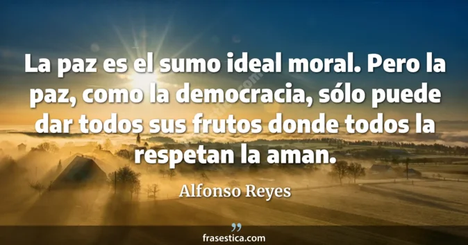 Cita de Alfonso Reyes