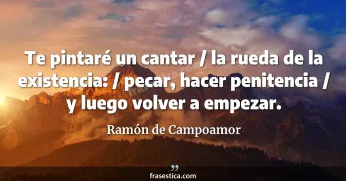 Cita de Ramón de Campoamor